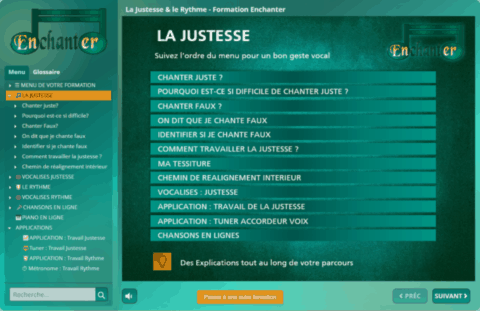 Formation La justesse