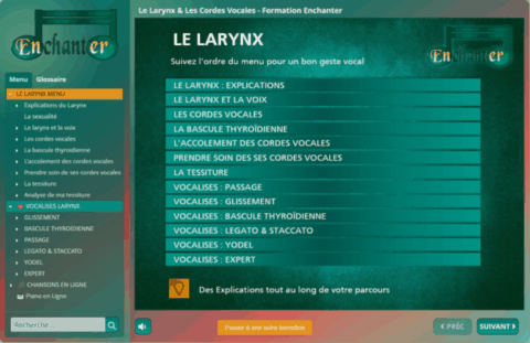 Formation Le Larynx & Les Cordes Vocales