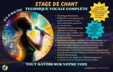 Stage de Chant Technique complète 2026
